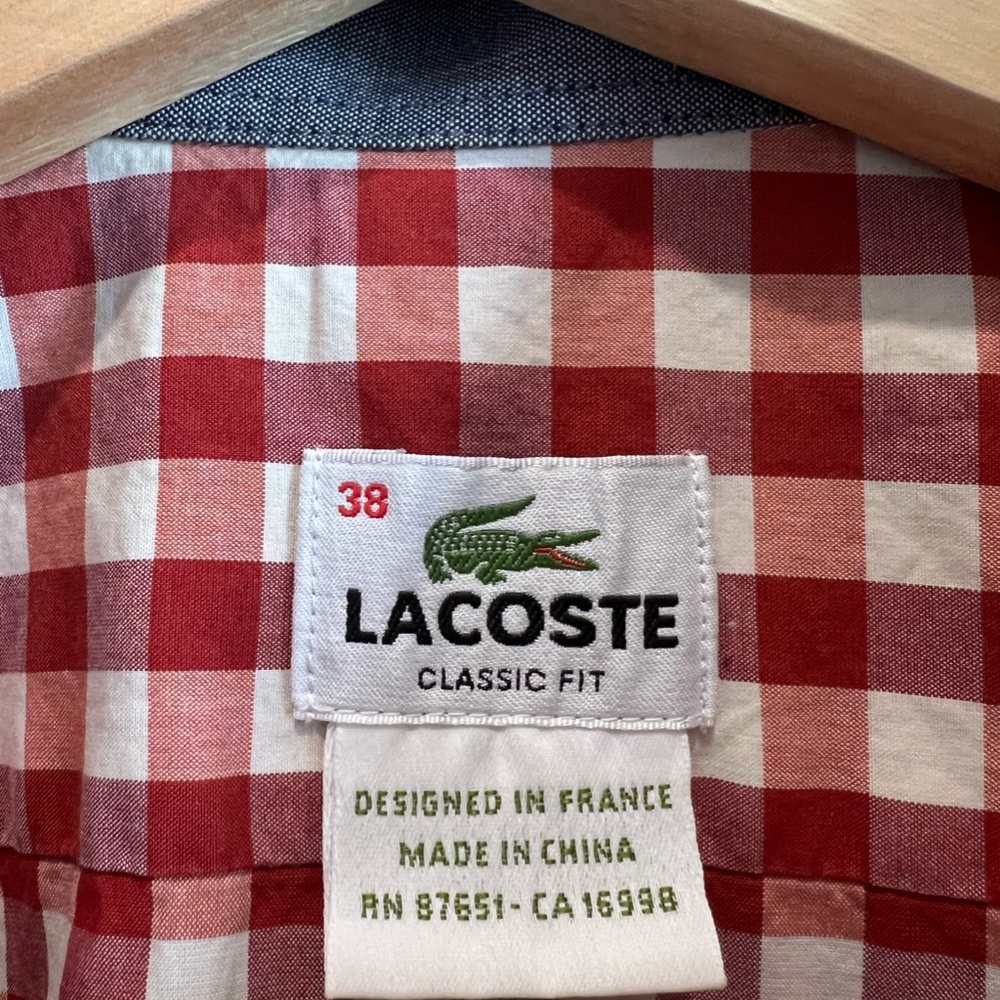 Lacoste Short Sleeve Button Down - Picture 3 of 4
